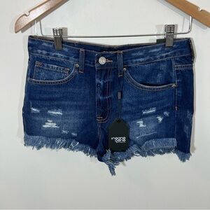 NWT Insane Gene High Waist Long Frayed Shorts 2 | Size S